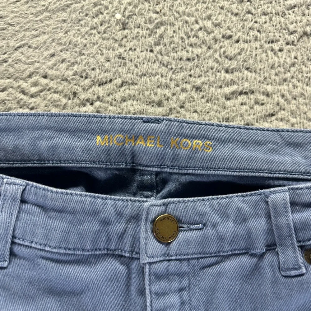 Michael Kors Jeans Womens 12 Blue Cotton Denim‎ Skinny Leg Light Wash Workwear